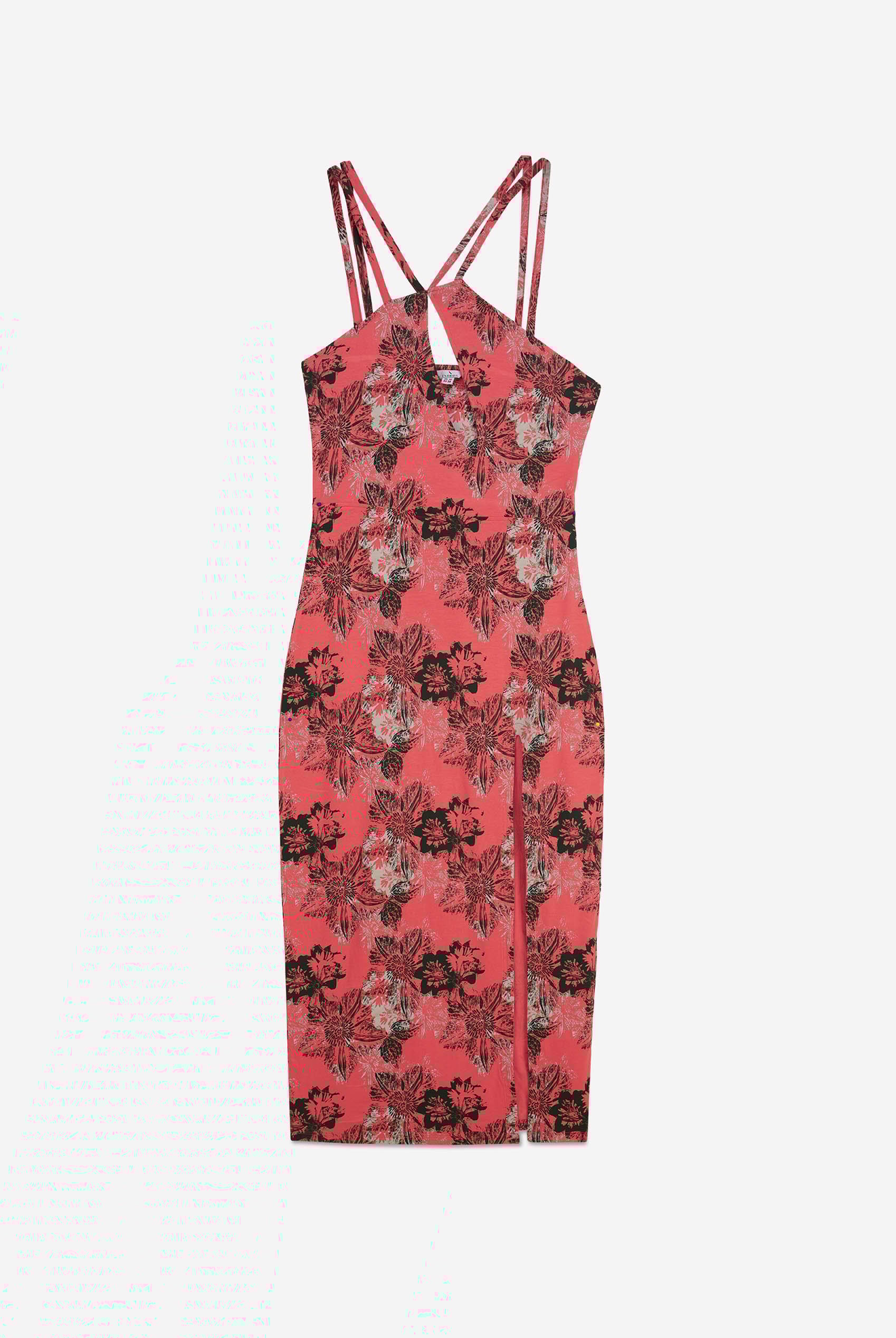 One Shoulder Floral Printed Maxi Dress