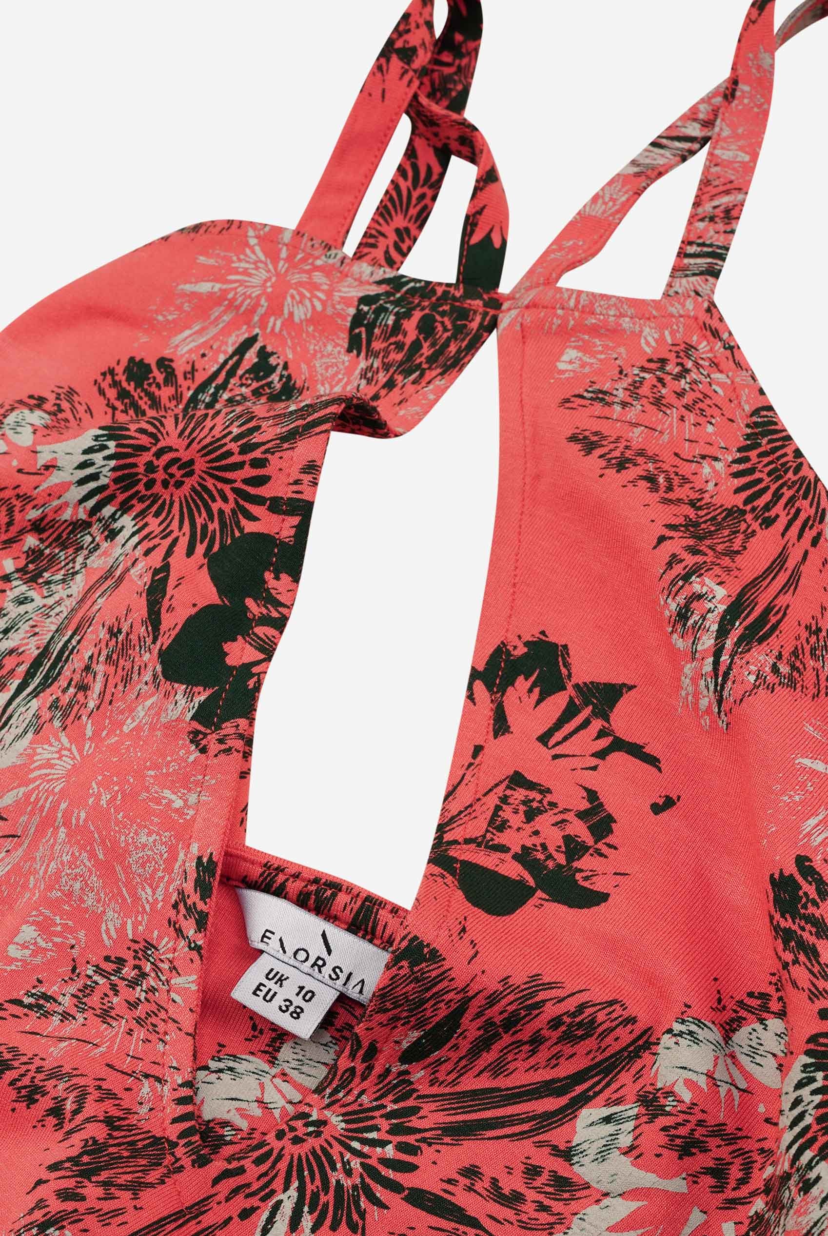 One Shoulder Floral Printed Maxi Dress