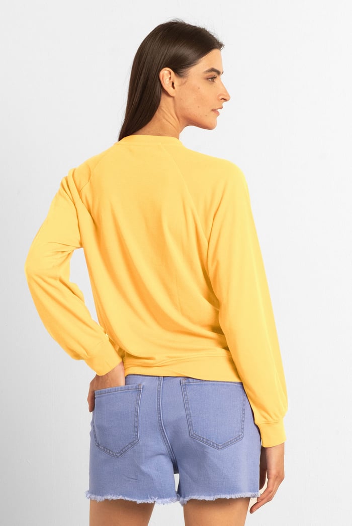 Henley Button Up Long Sleeve Sweatshirt