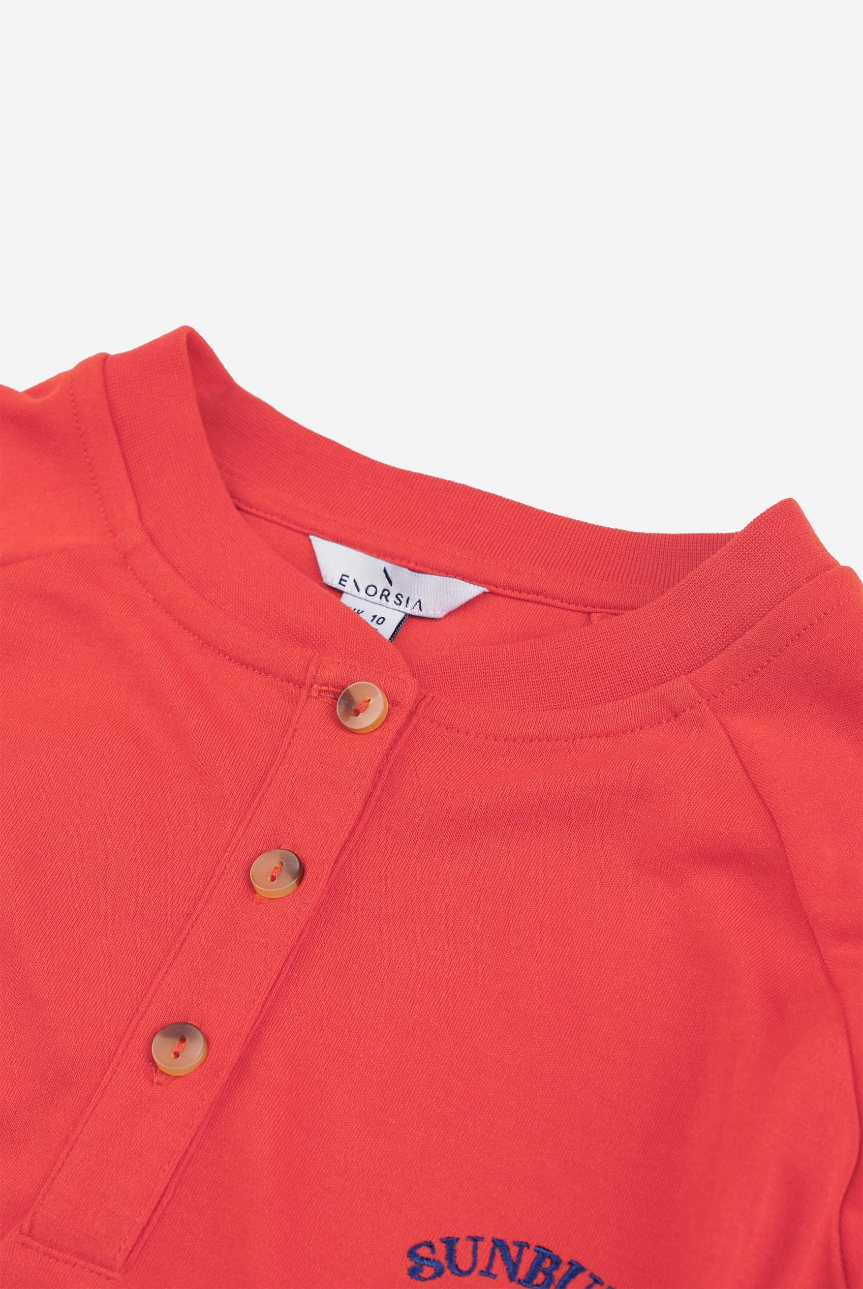 Henley Button Up Long Sleeve Sweatshirt