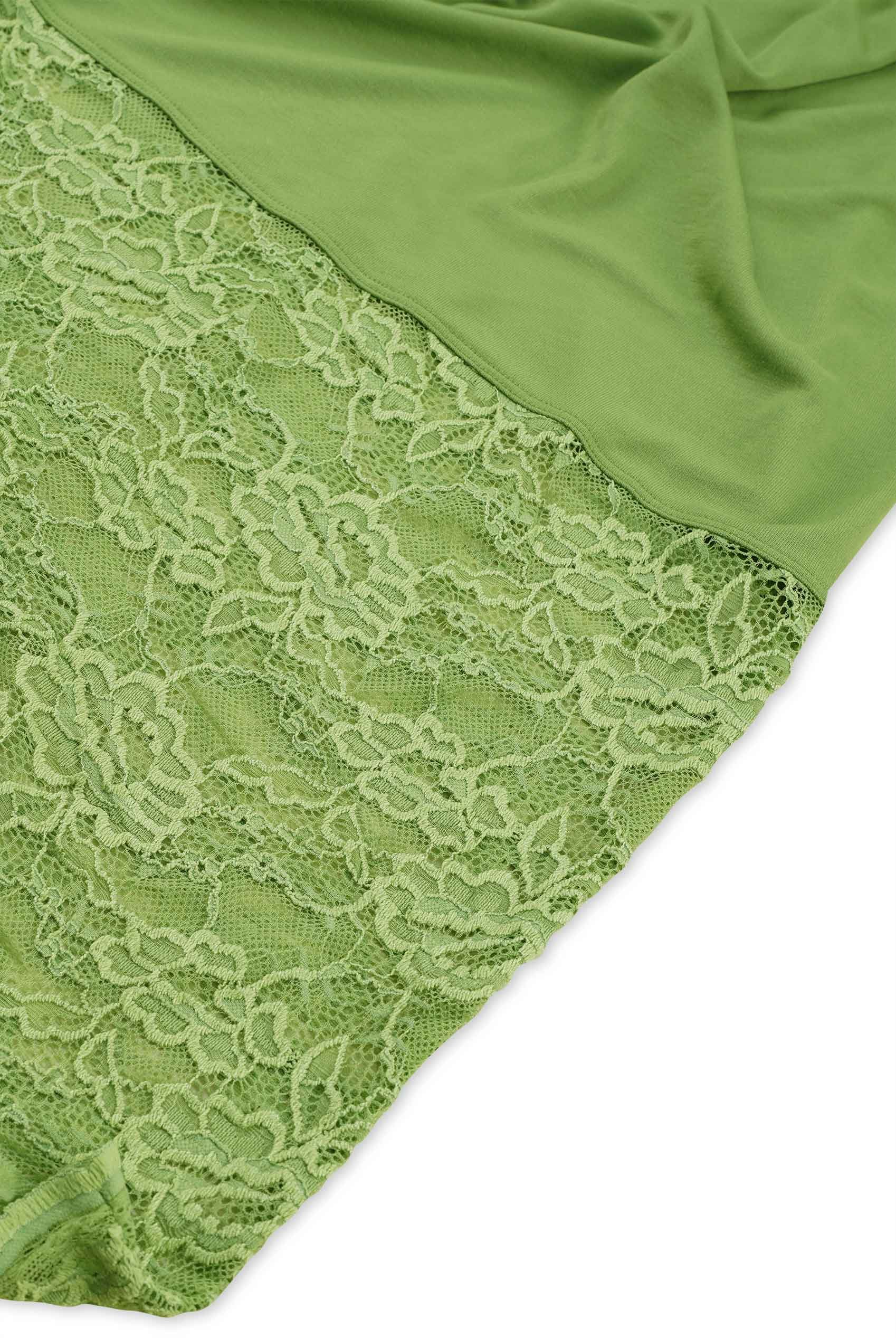 Lace Tiered Button Detail Midi Skirt