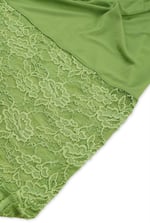 Lace Tiered Button Detail Midi Skirt
