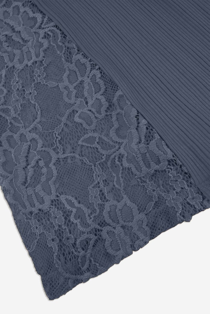High Waisted Lace Insert Flare Leggings