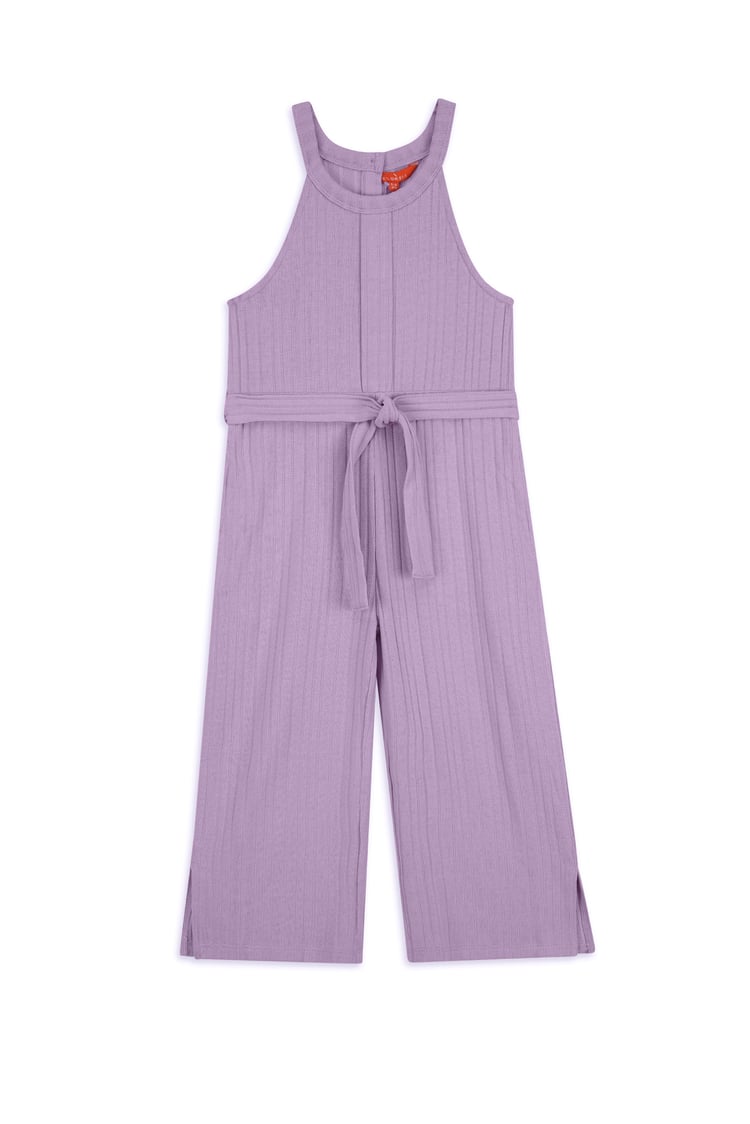 Girls Variegated Textured Jumpsuit (5/6yrs-10/11yrs)