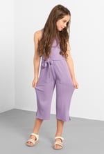 Girls Variegated Textured Jumpsuit (5/6yrs-10/11yrs)