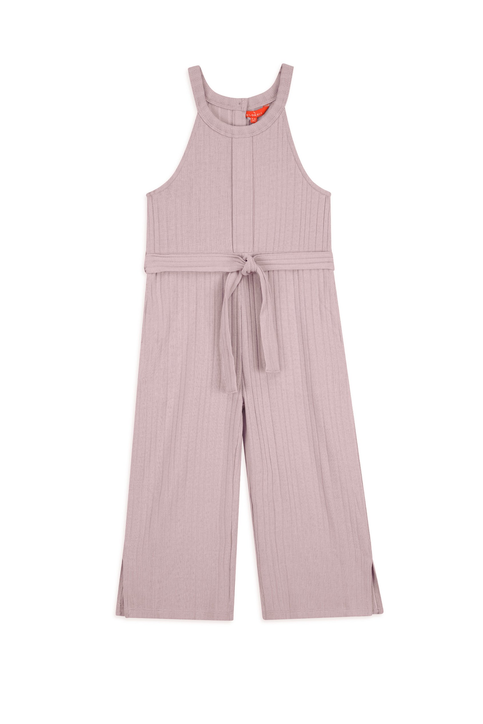 Girls Variegated Textured Jumpsuit (5/6yrs-10/11yrs)