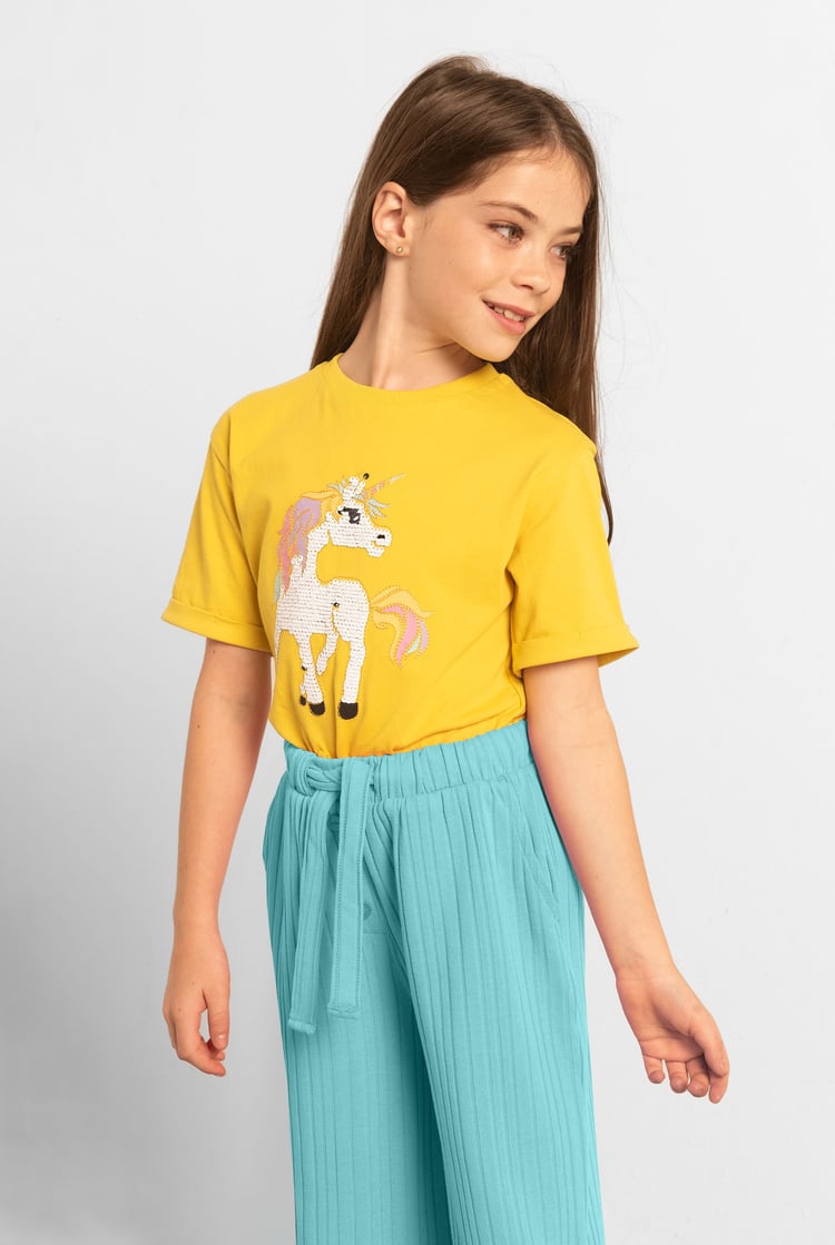 Flared Textured Rib Trouser (2/3yrs - 8/9yrs)