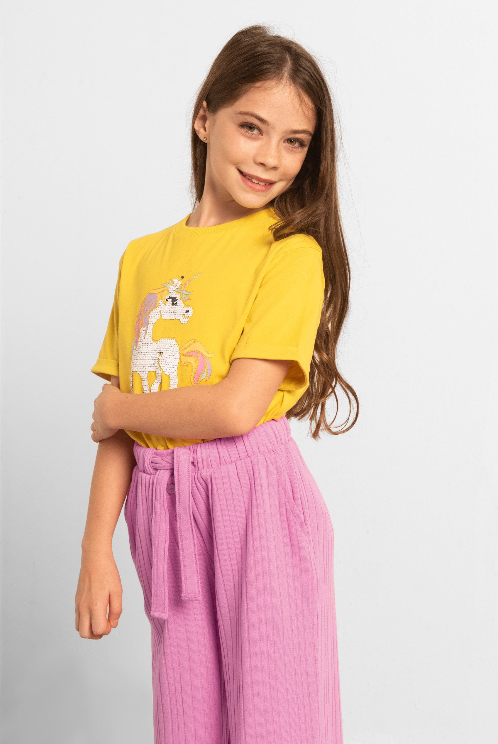 Flared Textured Rib Trouser (2/3yrs - 8/9yrs)