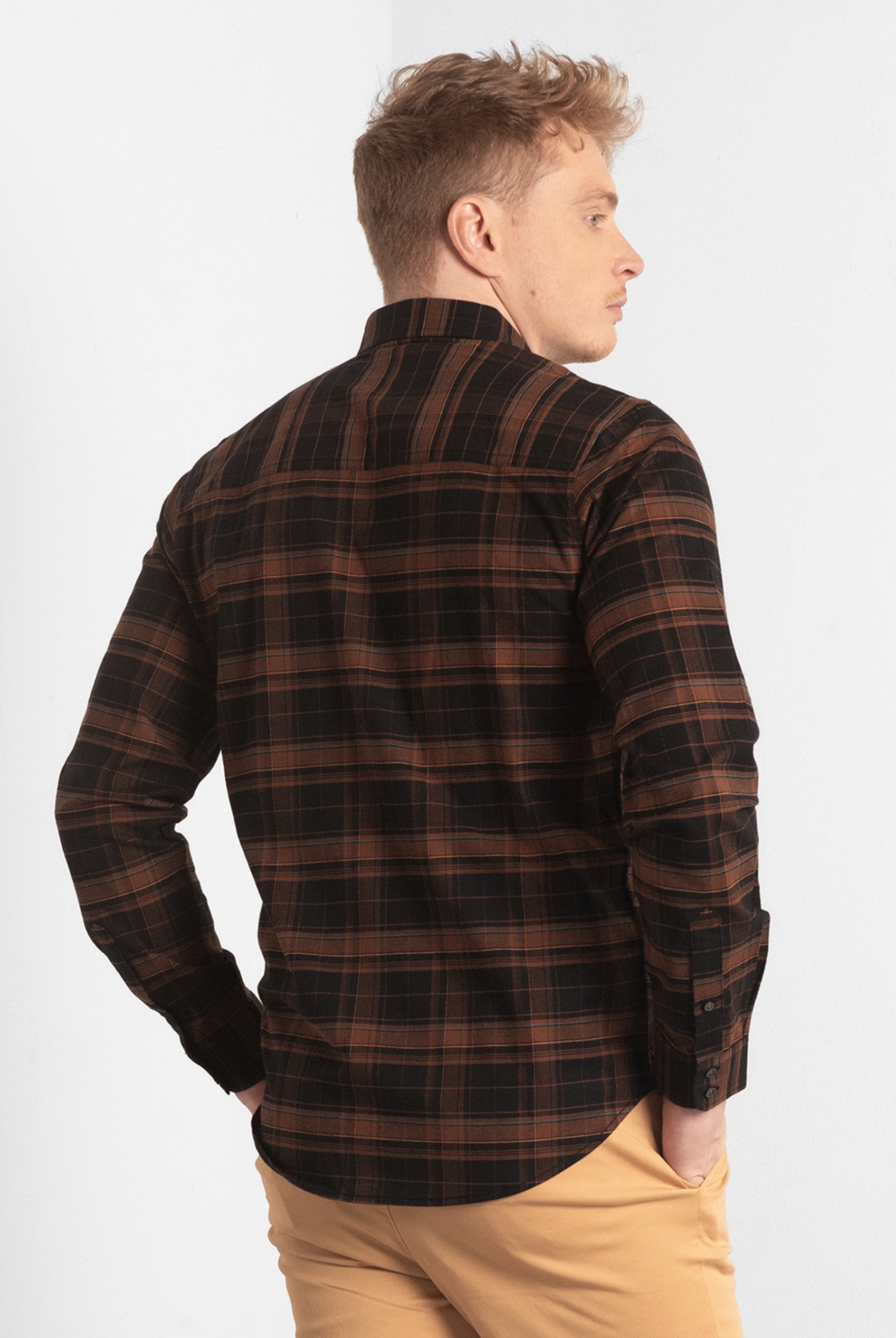 Mens Front Yoke LS Oxford Shirt