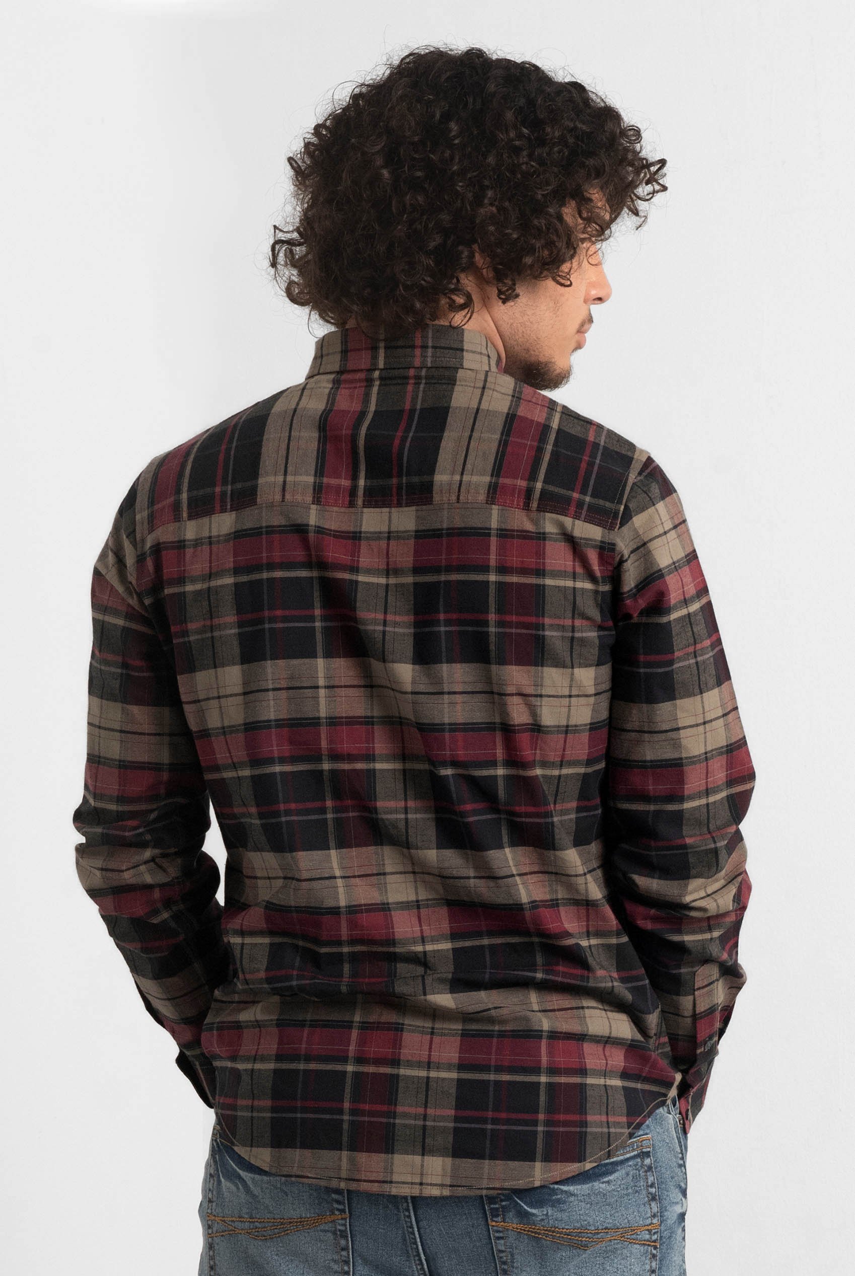 Mens Front Yoke LS Oxford Shirt