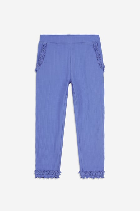 Green Frills Detailing Hem Leggings (2/3yrs - 8/9yrs)