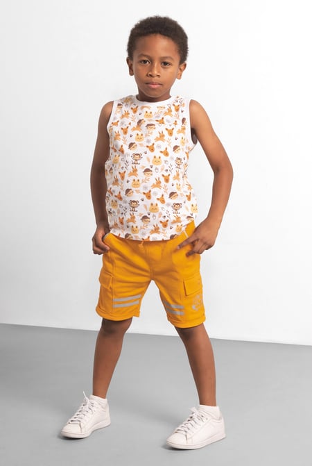 Blue Smart Jersey Cargo Shorts (3yrs-9yrs)