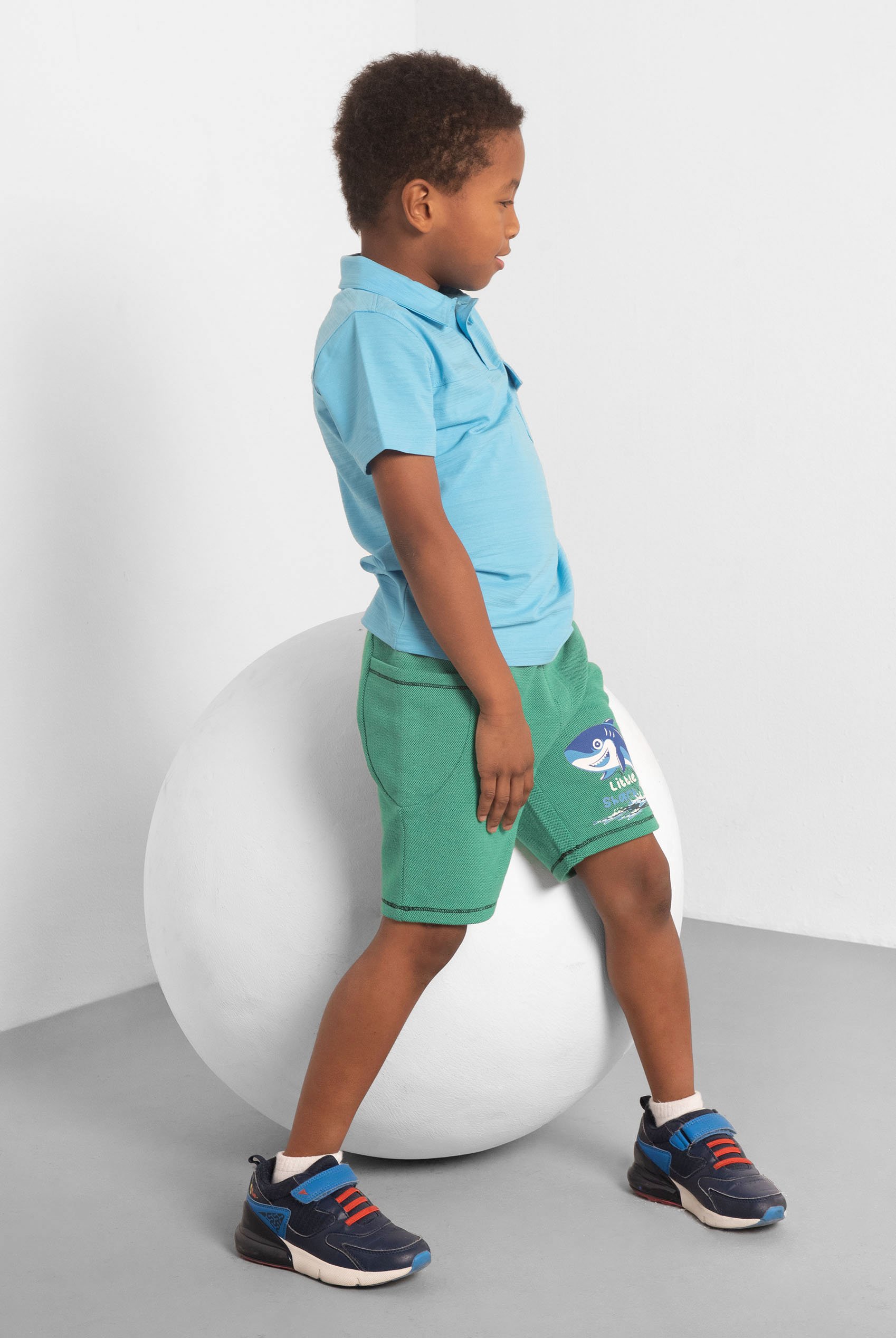 Little Sharks Printed Shorts (6yrs-11yrs)