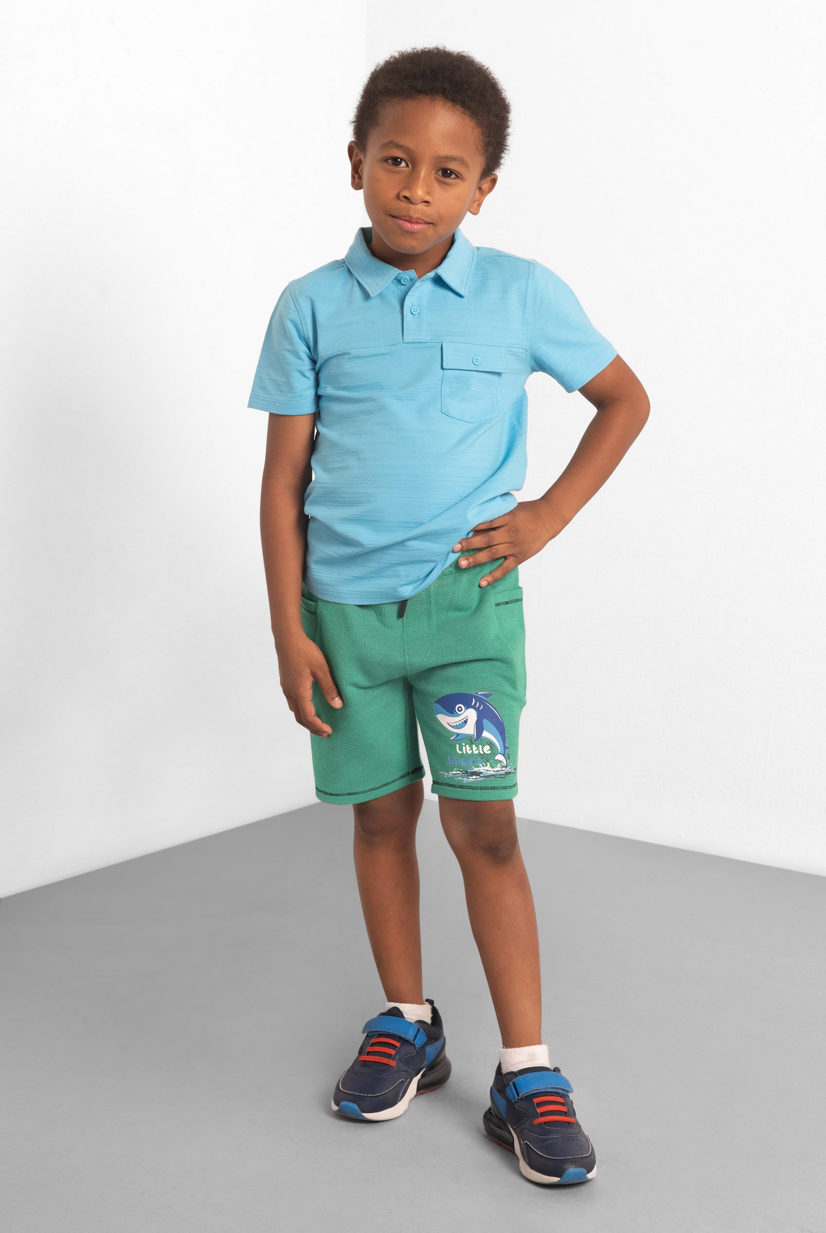 Little Sharks Printed Shorts (6yrs-11yrs)