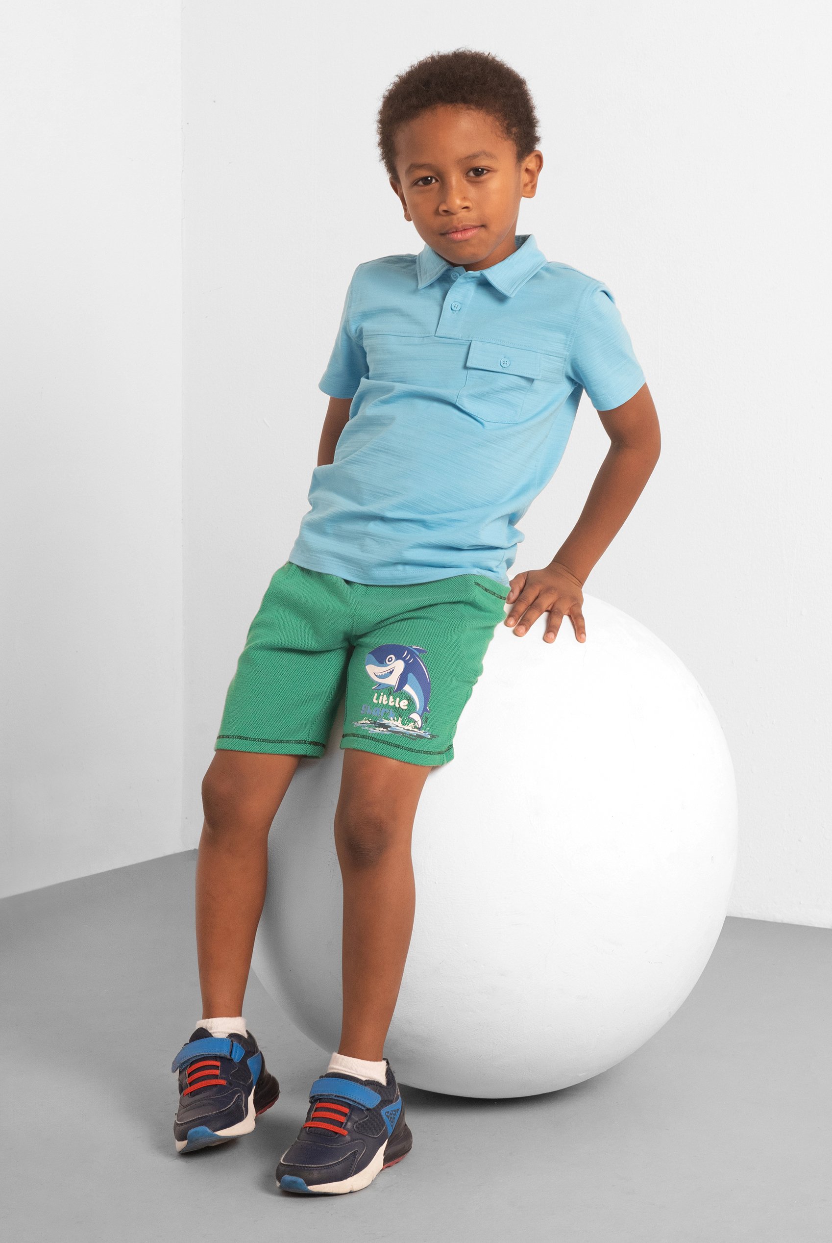 Little Sharks Printed Shorts (6yrs-11yrs)