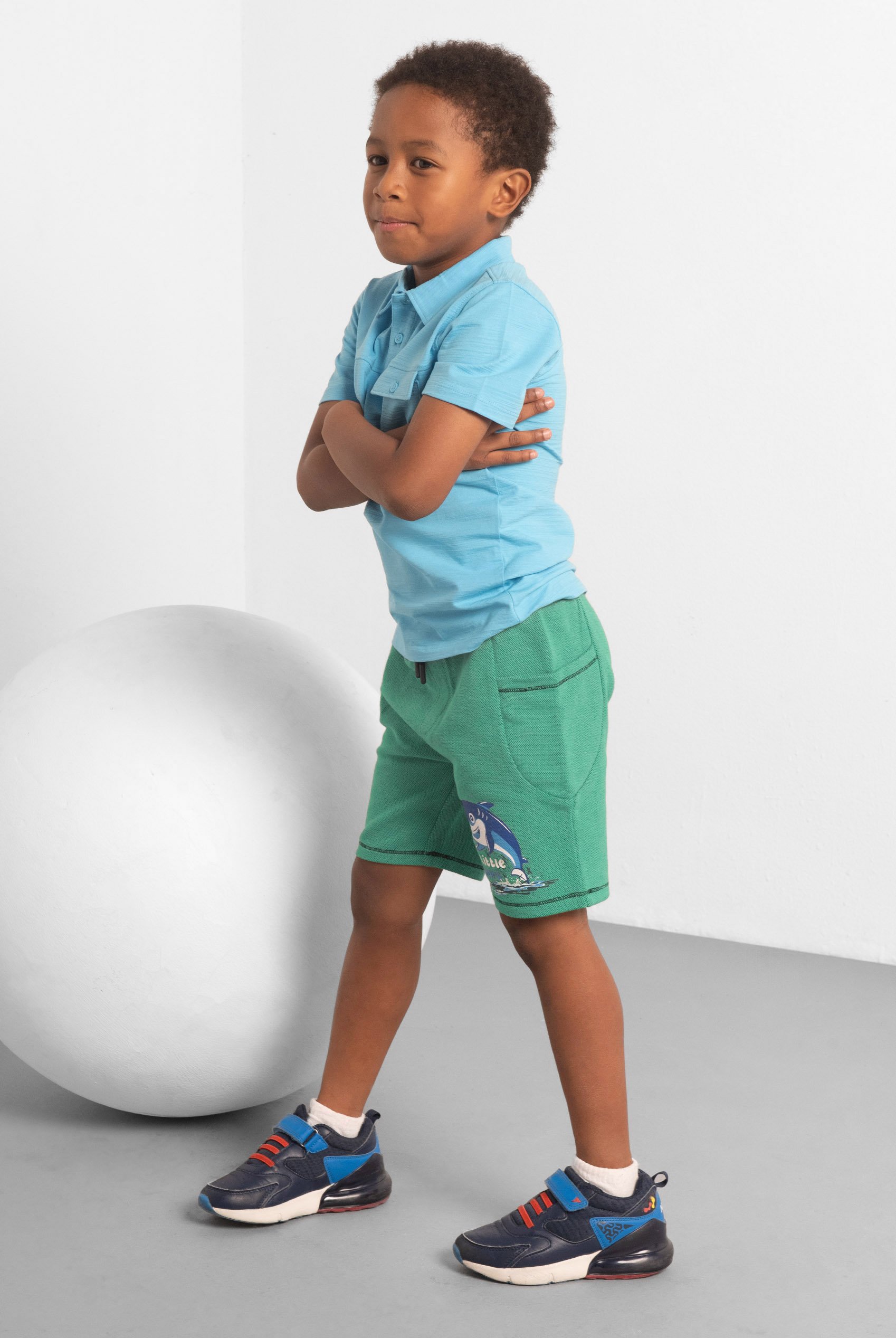 Little Sharks Printed Shorts (6yrs-11yrs)