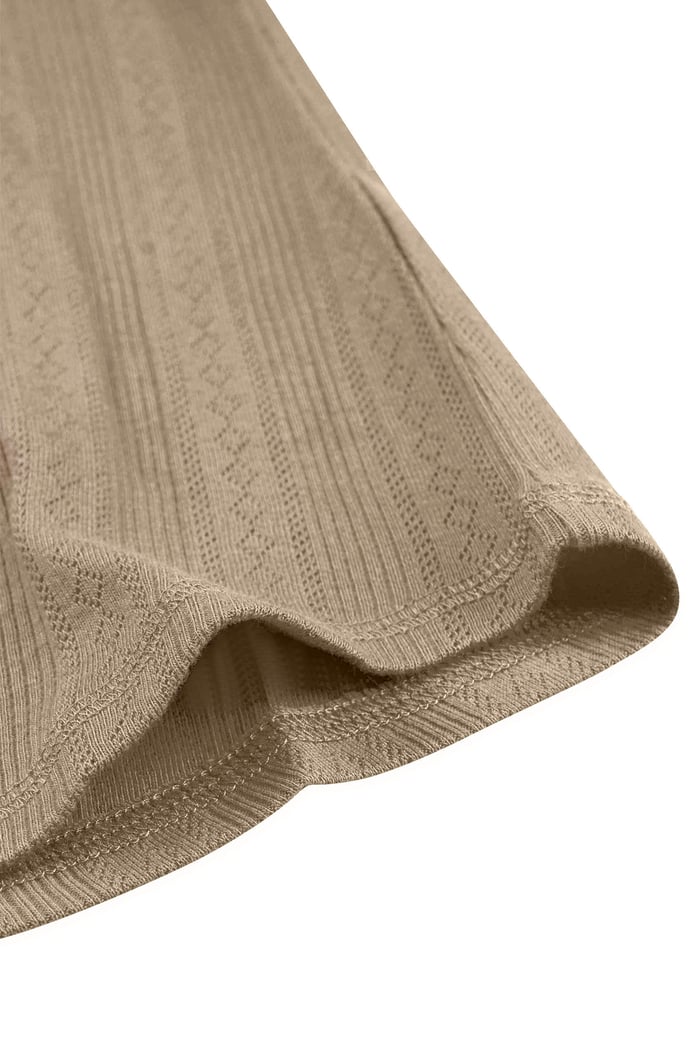 Textured Sleeveless V-neck Tank Top
