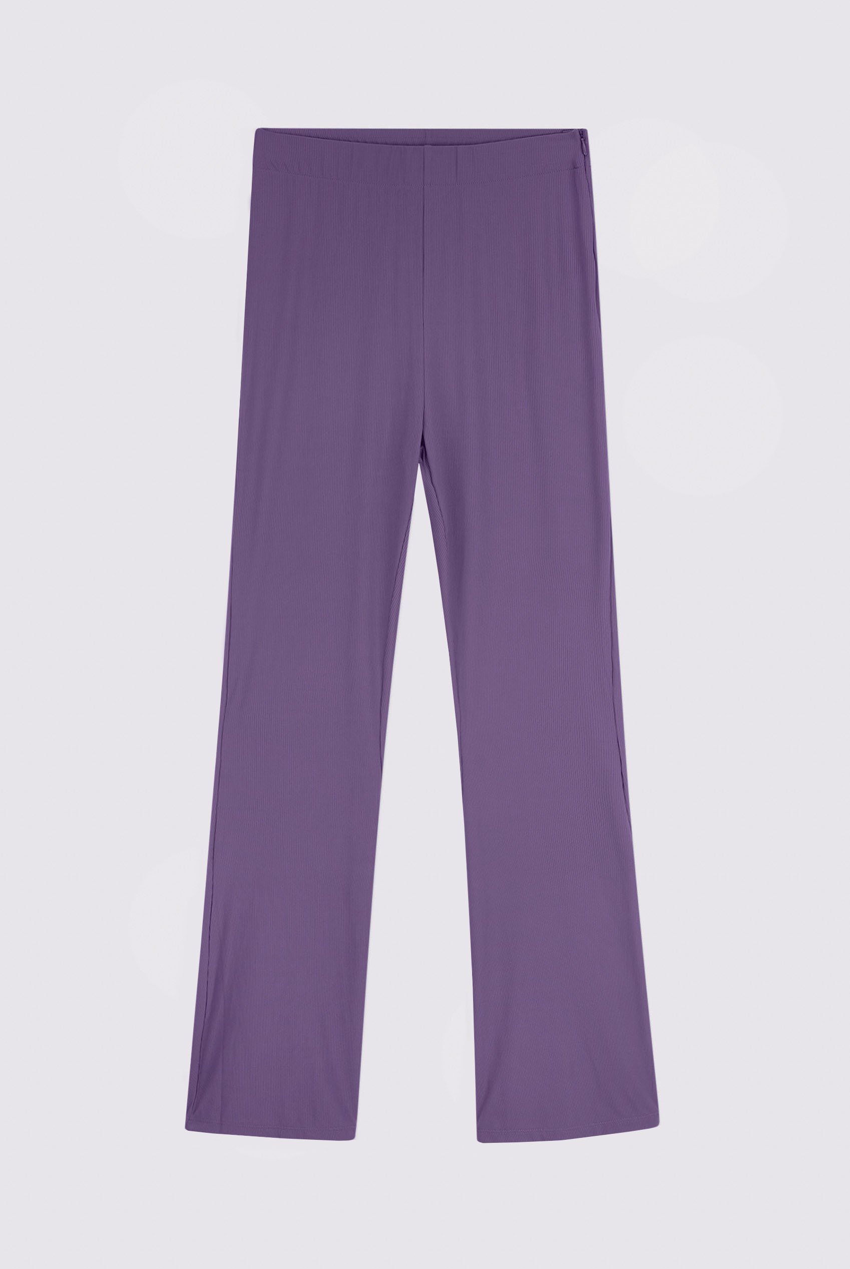 Women's Supper Stretch Zip Details Flare Leggings
