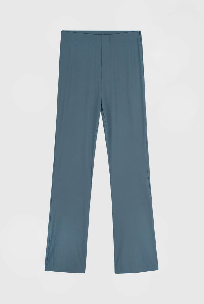 Women's Supper Stretch Zip Details Flare Leggings