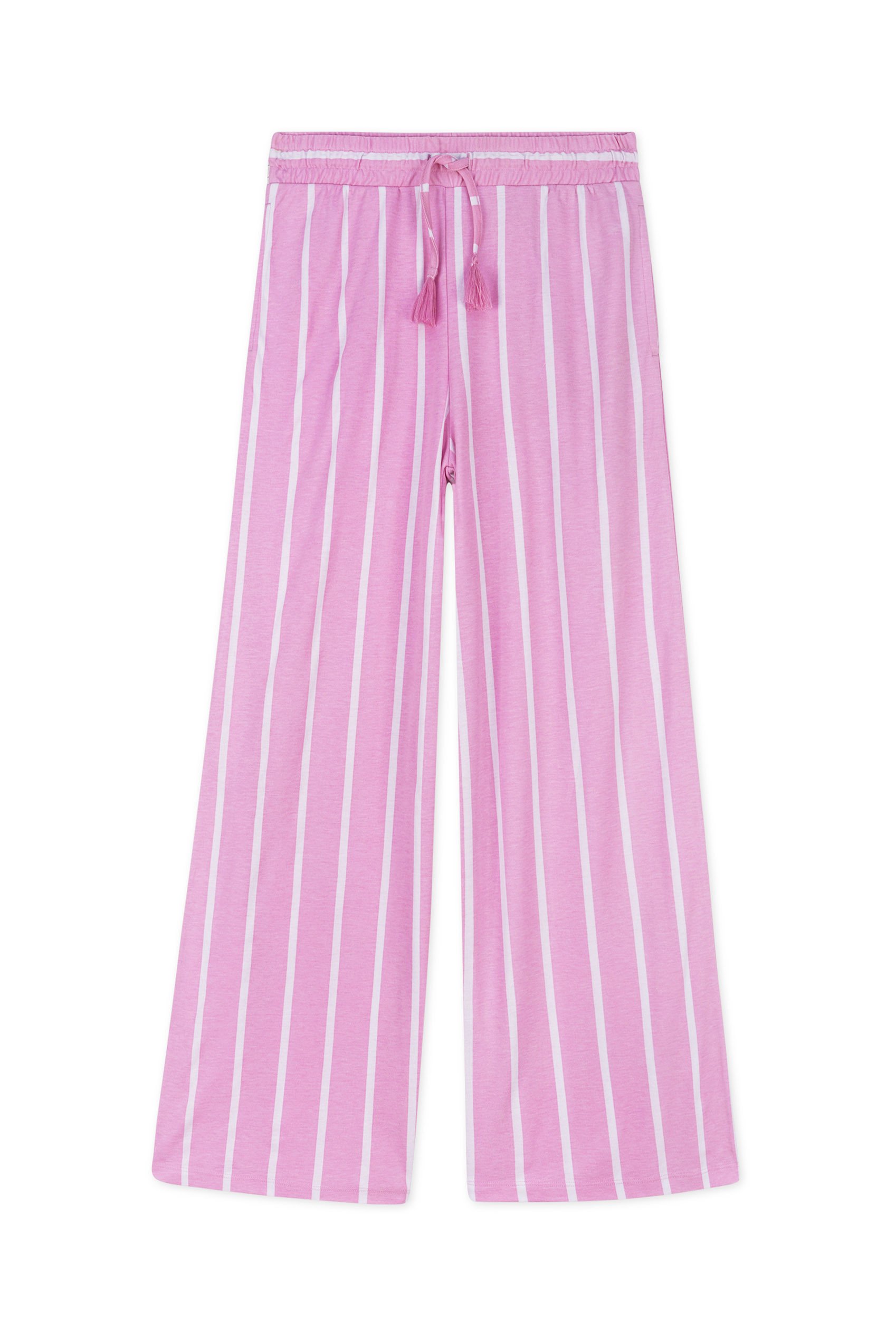 Striped Flare pant with Strappy Top Set