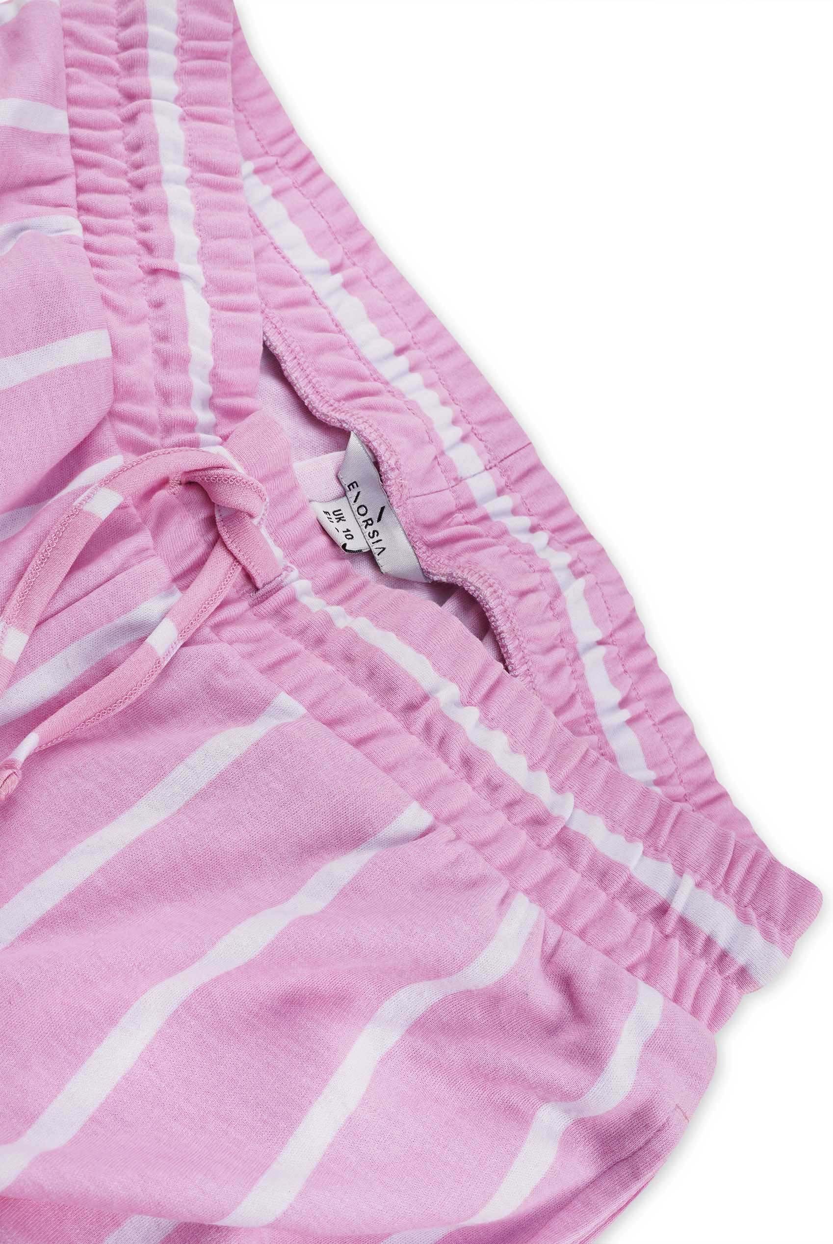 Striped Flare pant with Strappy Top Set