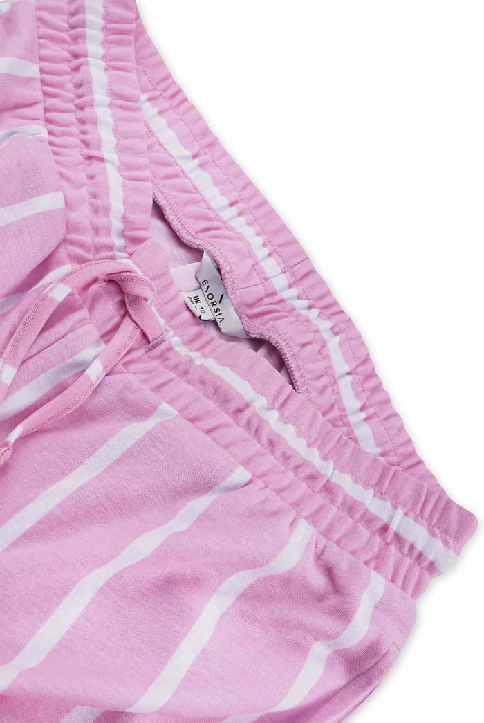 Striped Flare pant with Strappy Top Set