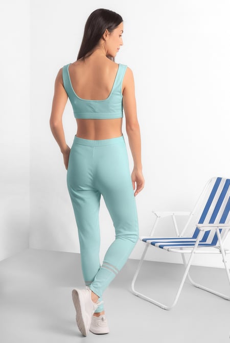 Green Reflective Print Bodycon Active Jumpsuit