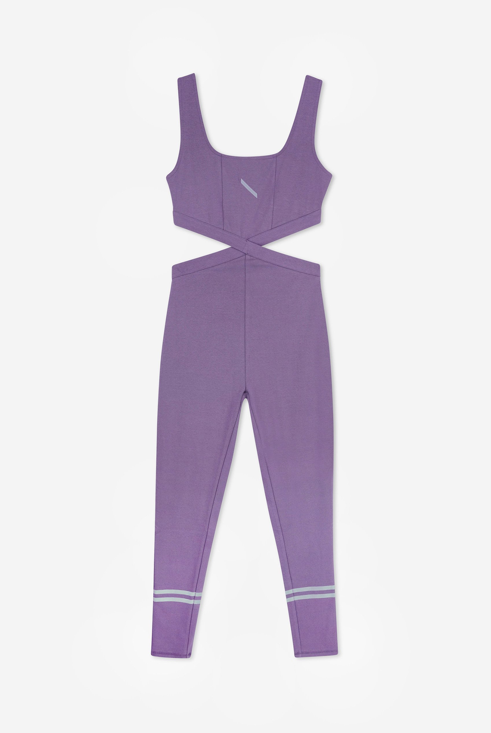 Reflective Print Bodycon Active Jumpsuit