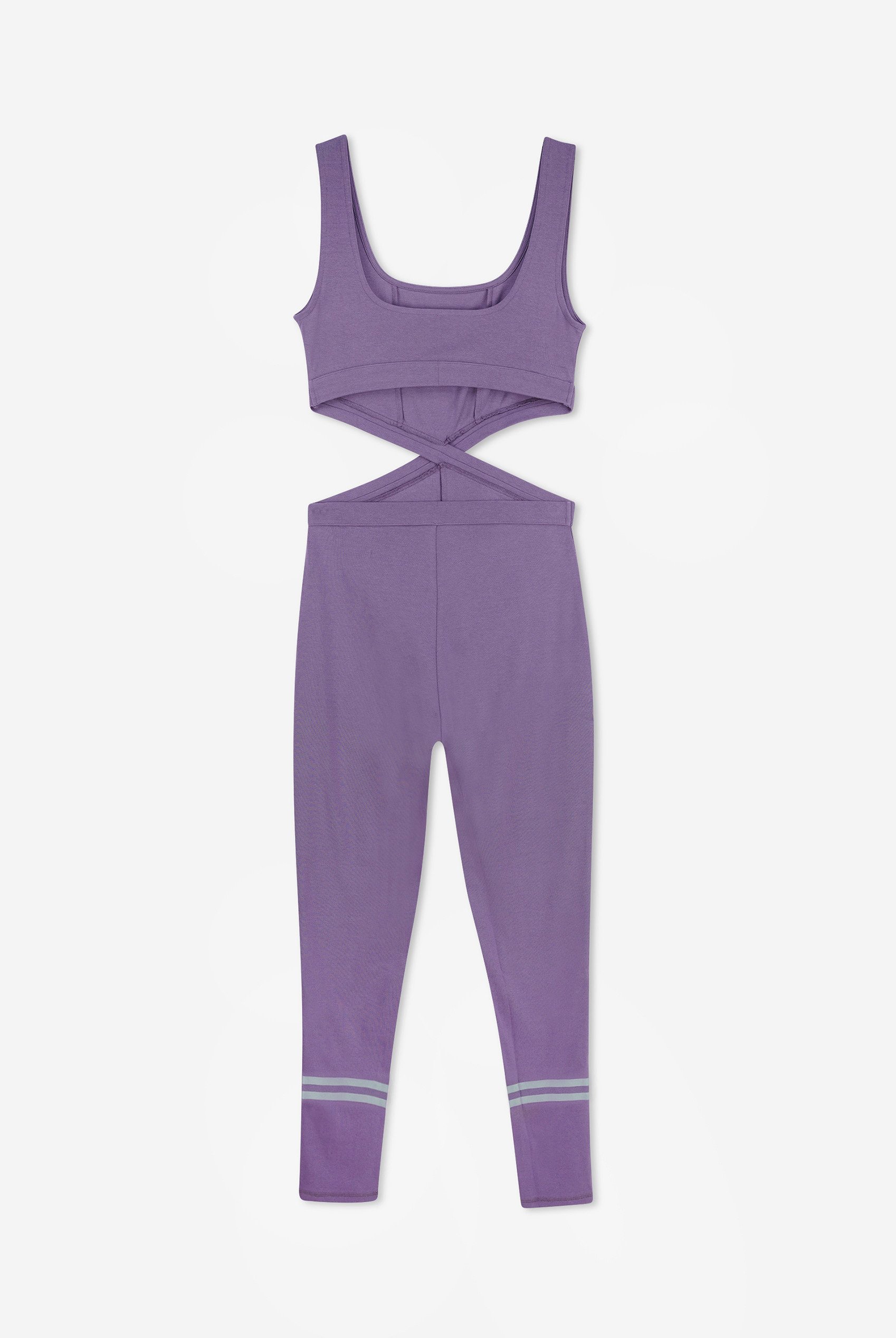 Reflective Print Bodycon Active Jumpsuit
