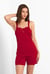 Shoulder Straps Lace Up Cami Set
