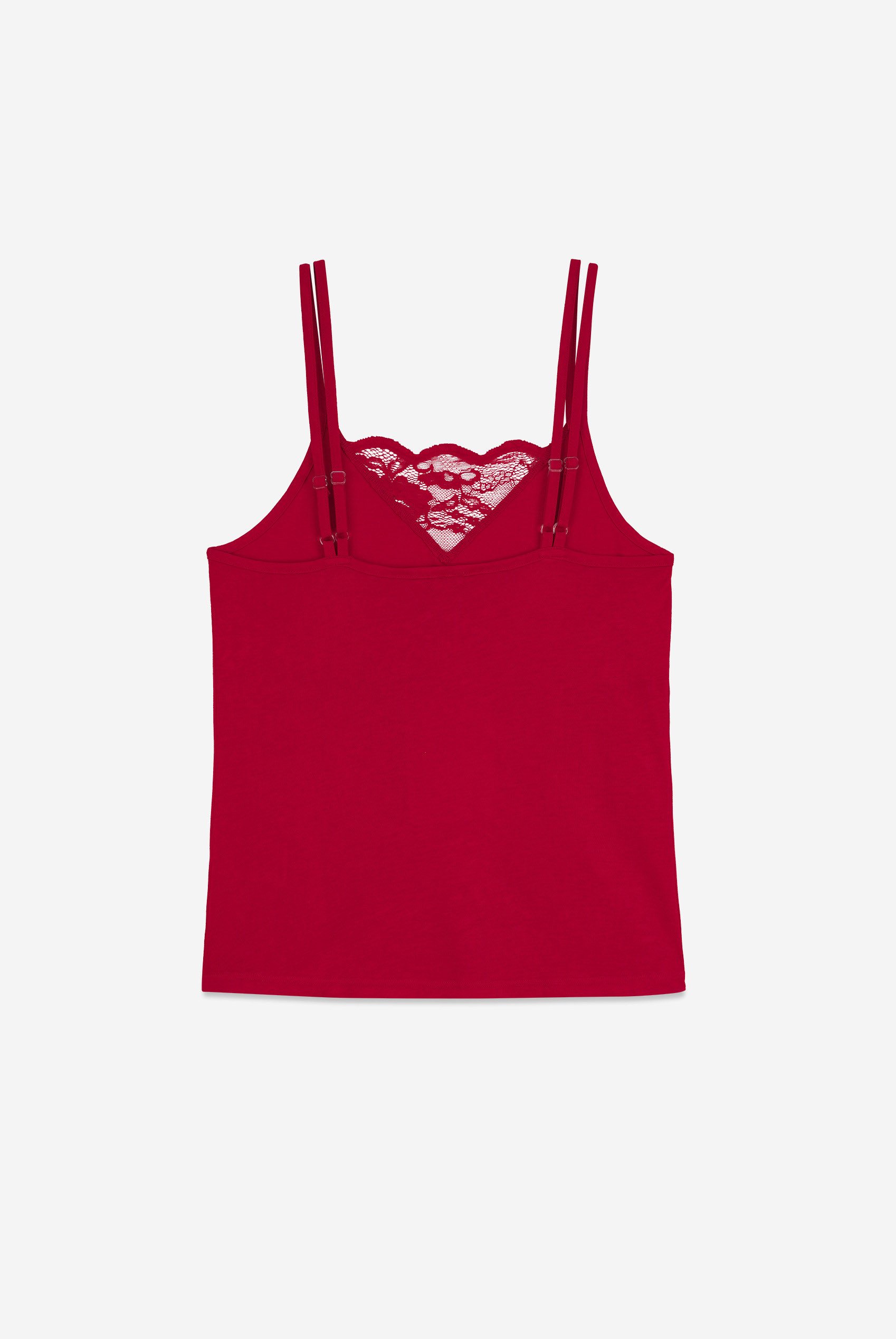 Shoulder Straps Lace Up Cami Set