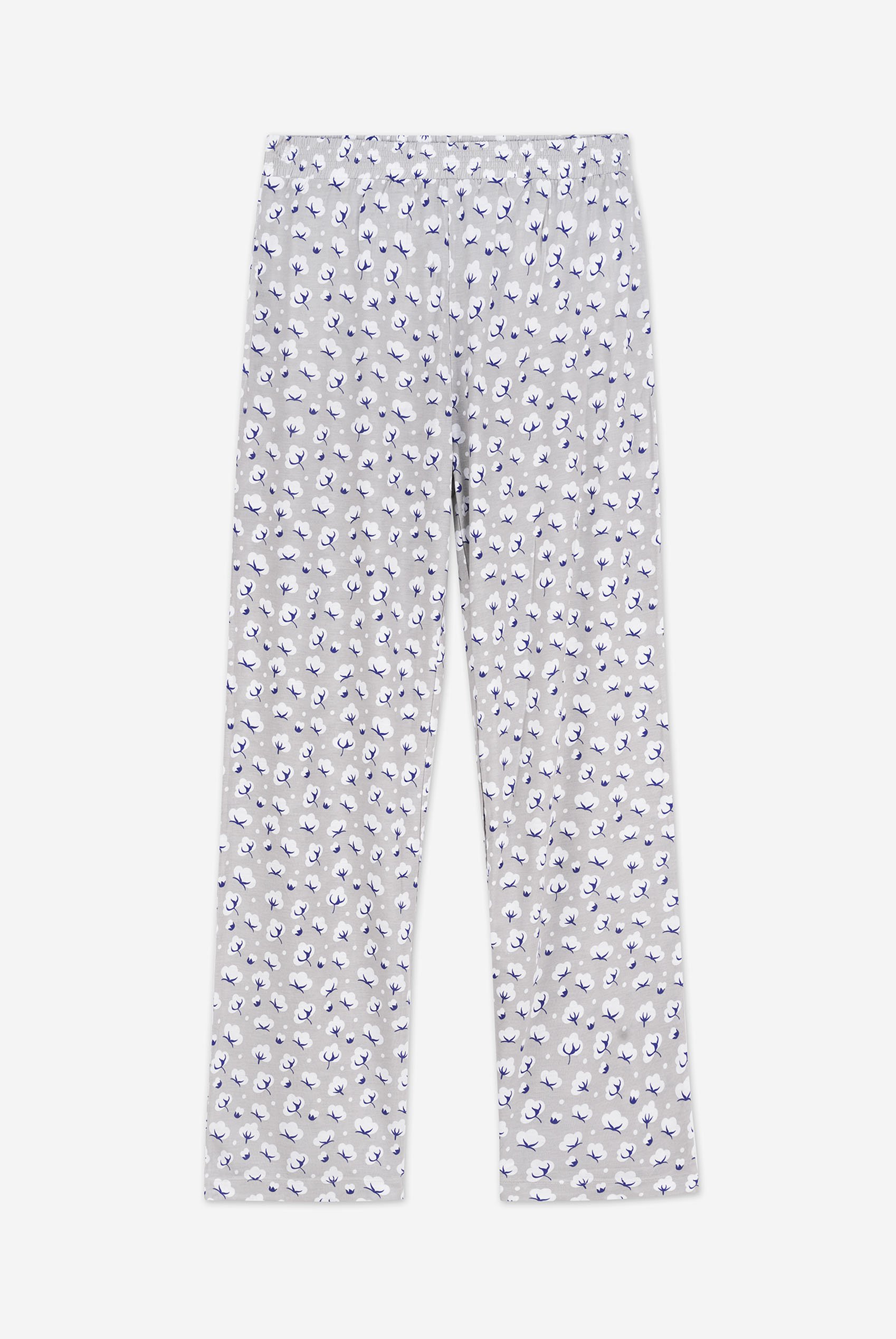 Short Ruffle Sleeve Cotton Printed Pyjamas Set