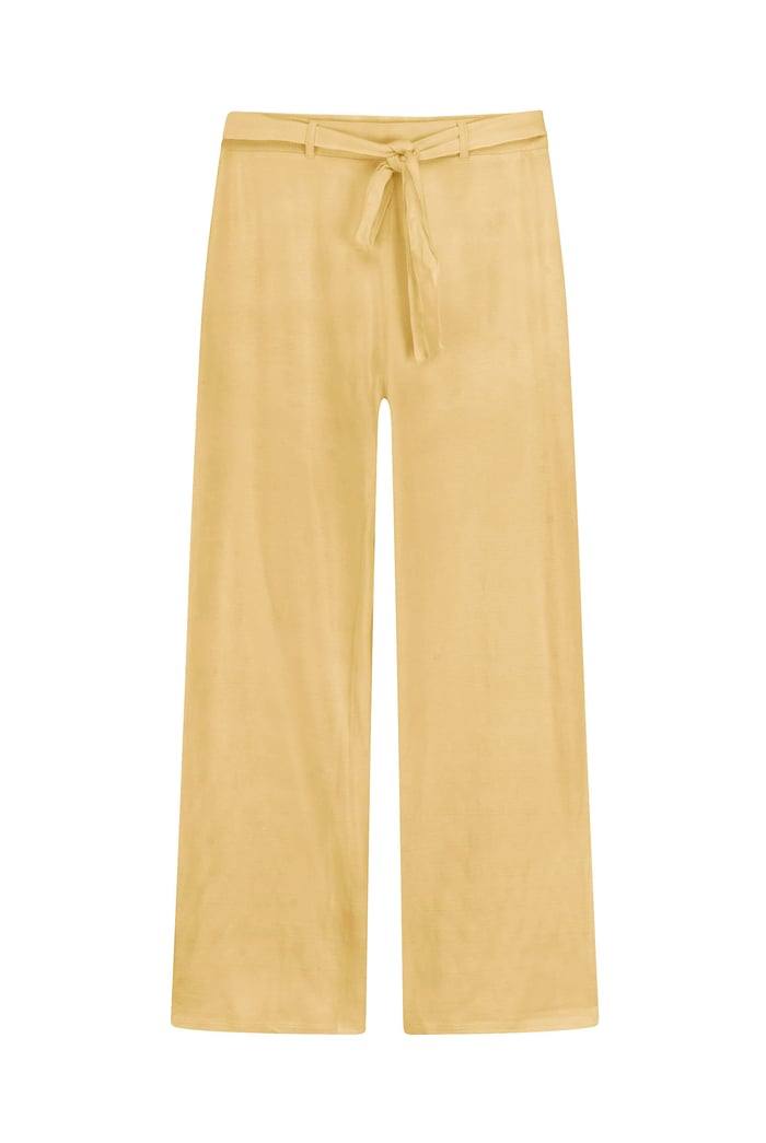 Wide Trouser And Crop Blouson Sleeve Top Set