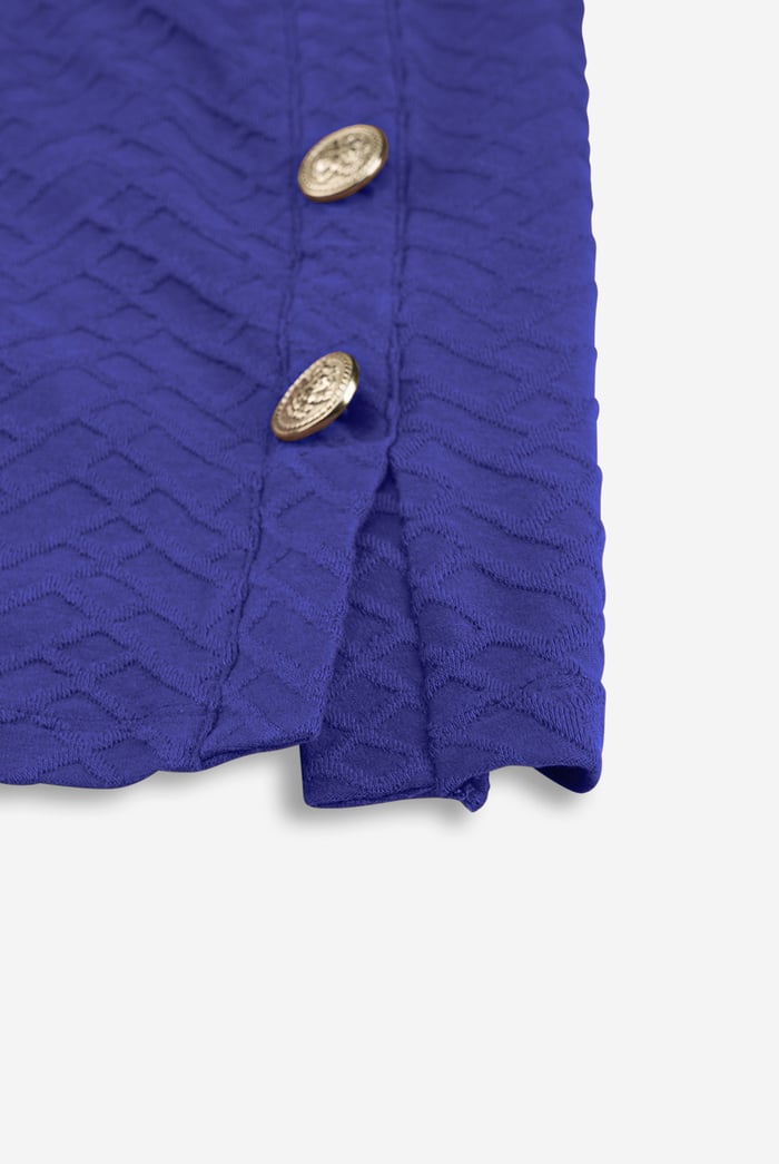 Womens Sleeveless Button Detail Mini Dress