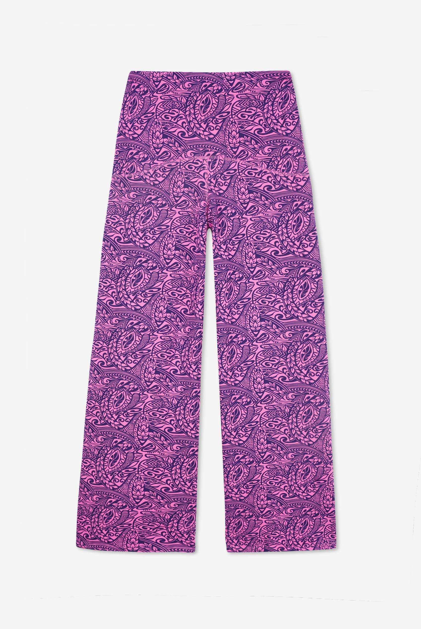 Womens Paisley Printed Wide Leg Trouser