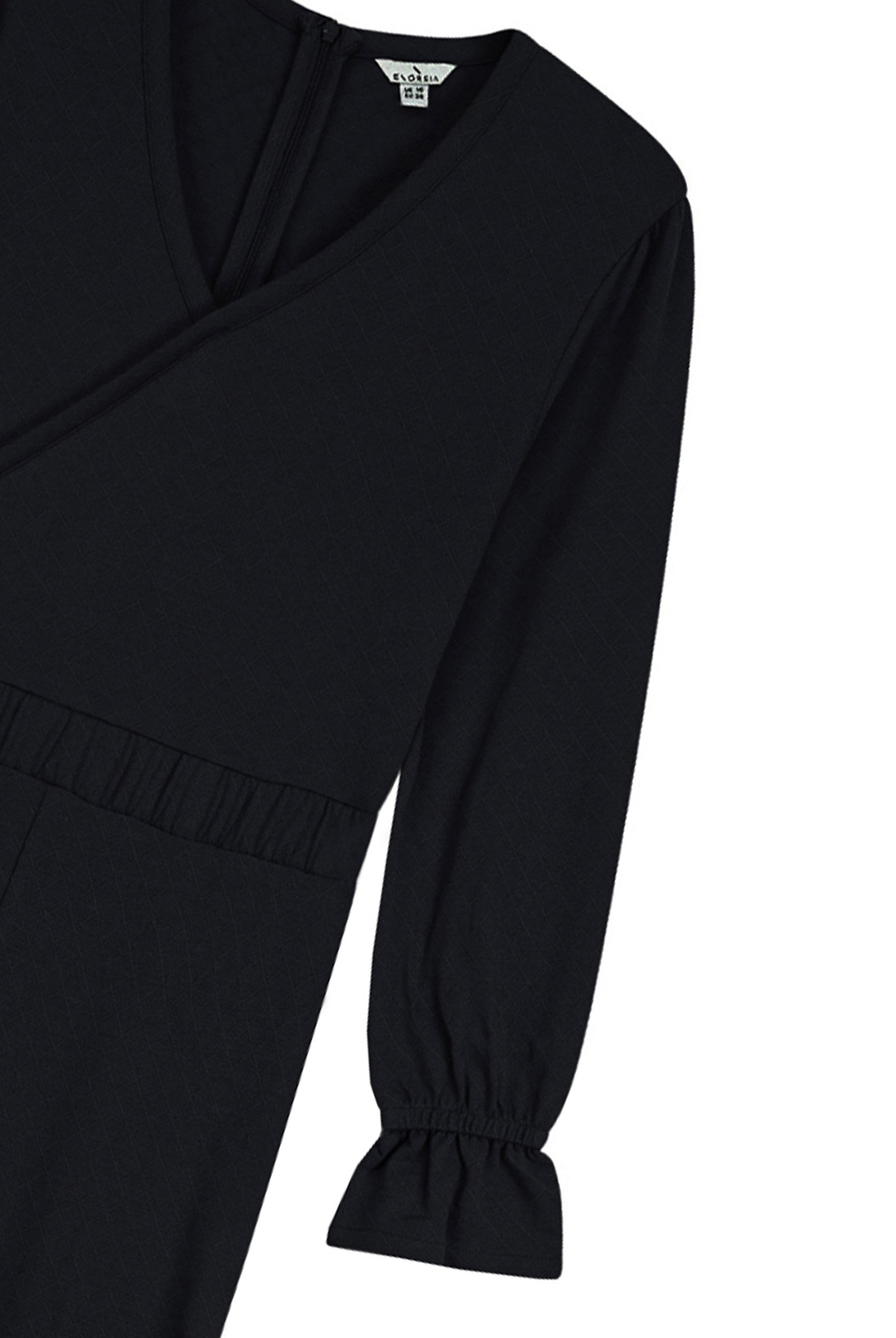 Women Long Sleeve Wrap Jumpsuit