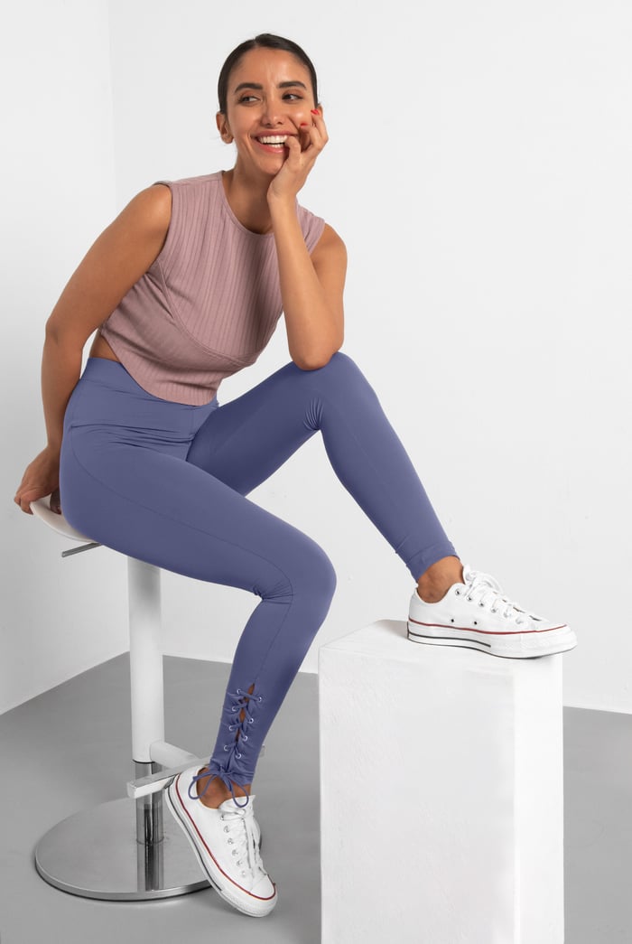 Women's Draw cord Detailed Hem Slim Leggings