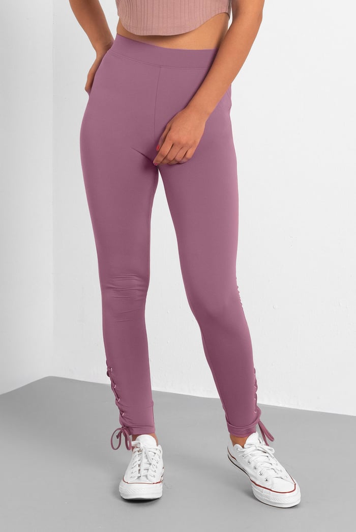 Women's Draw cord Detailed Hem Slim Leggings