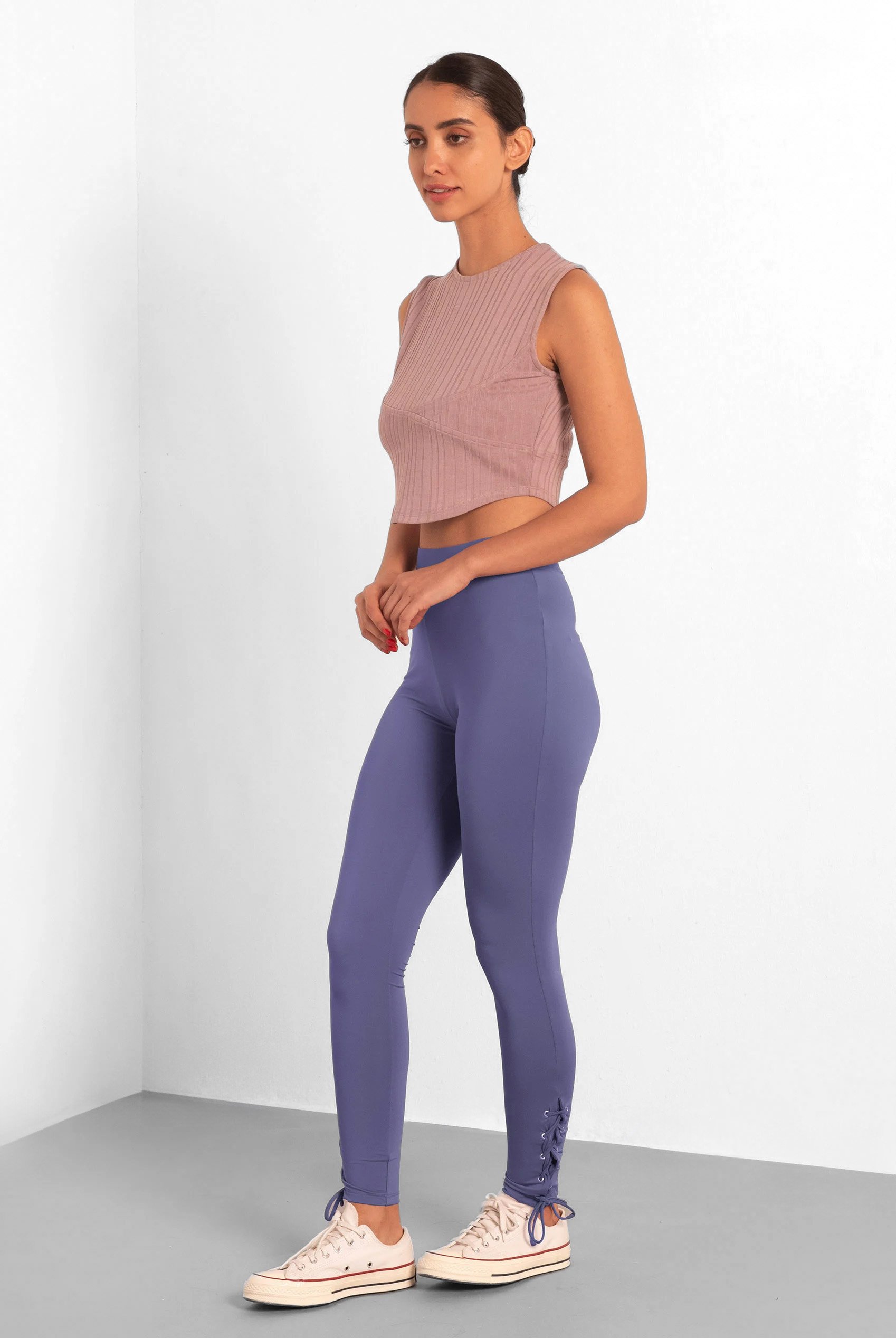 Women's Draw cord Detailed Hem Slim Leggings