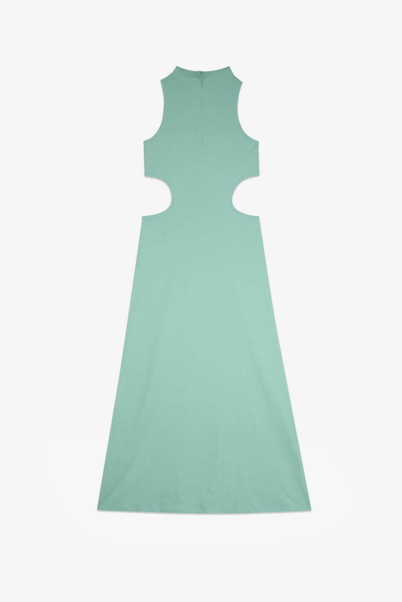 Sequin Embroidered Cut Out Waist Maxi Dress
