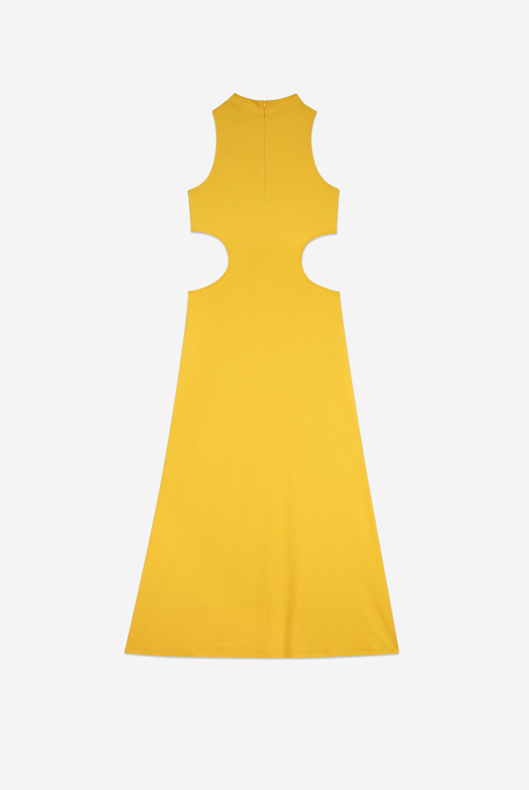 Sequin Embroidered Cut Out Waist Maxi Dress