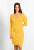 Womens Full Sleeve Embroidered Wrap Dress