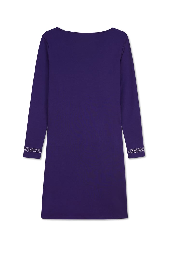 Womens Full Sleeve Embroidered Wrap Dress