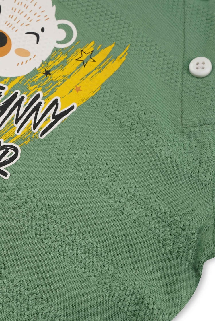 Boys Funny Bear Raglan T-shirt (3yrs-9yrs)