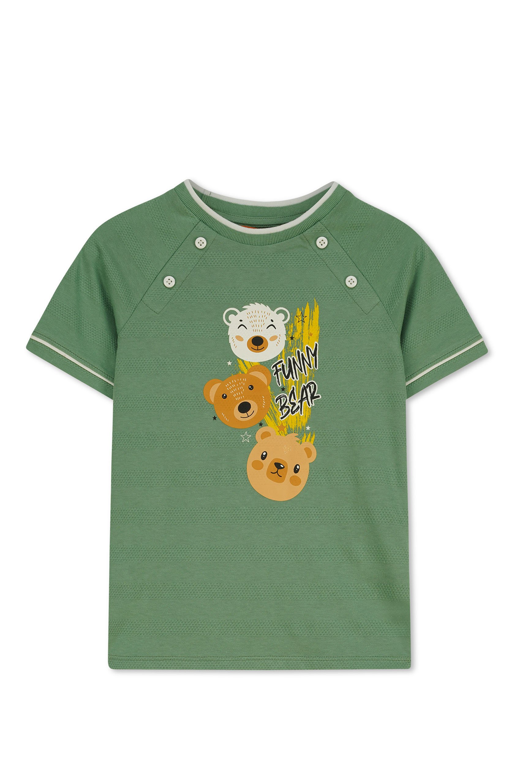 Boys Funny Bear Raglan T-shirt (3yrs-9yrs)