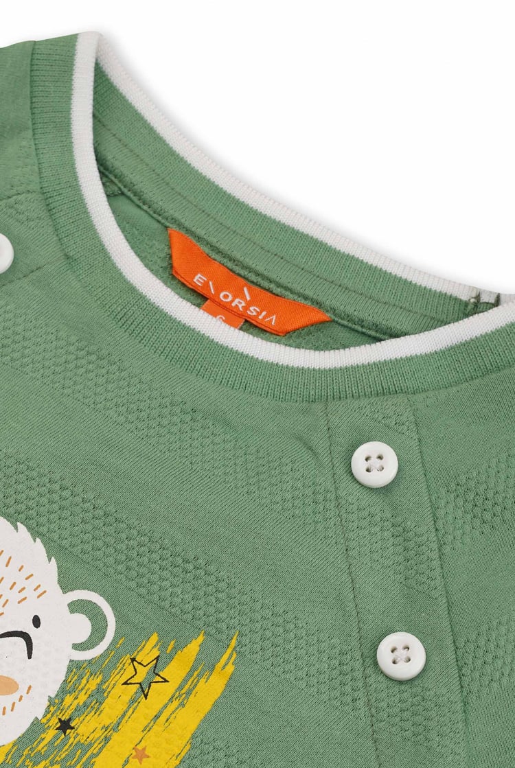 Boys Funny Bear Raglan T-shirt (3yrs-9yrs)