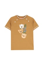 Boys Funny Bear Raglan T-shirt (3yrs-9yrs)