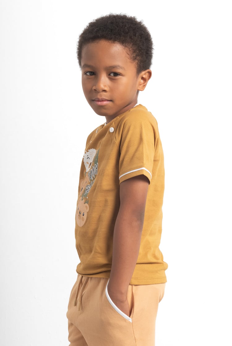 Boys Funny Bear Raglan T-shirt (3yrs-9yrs)