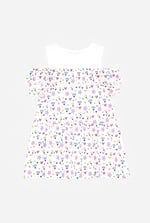 Girls Printed Ruffles Dress (5/6yrs-10/11yrs)