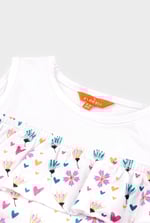 Girls Printed Ruffles Dress (5/6yrs-10/11yrs)